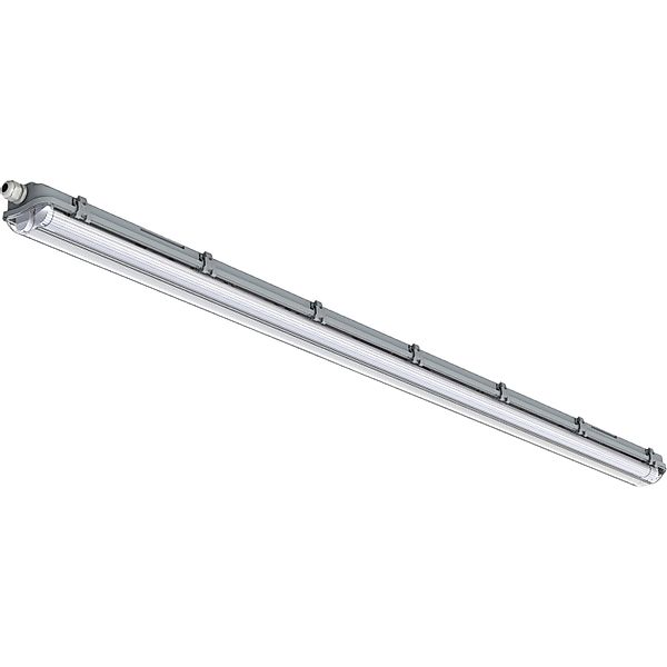LED-Feuchtraumleuchte 2 x 22 W mit Rohr 150 cm Grau günstig online kaufen