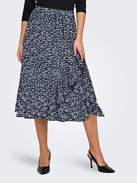 ONLY Wickelrock "ONLCARLY FLOUNCE LONG SKIRT" günstig online kaufen