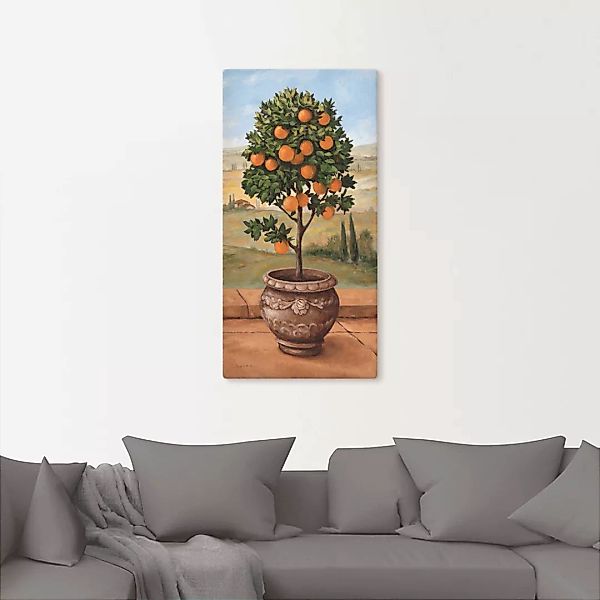 Artland Wandbild "Orangenbaum", Bäume, (1 St.), als Leinwandbild, Wandaufkl günstig online kaufen