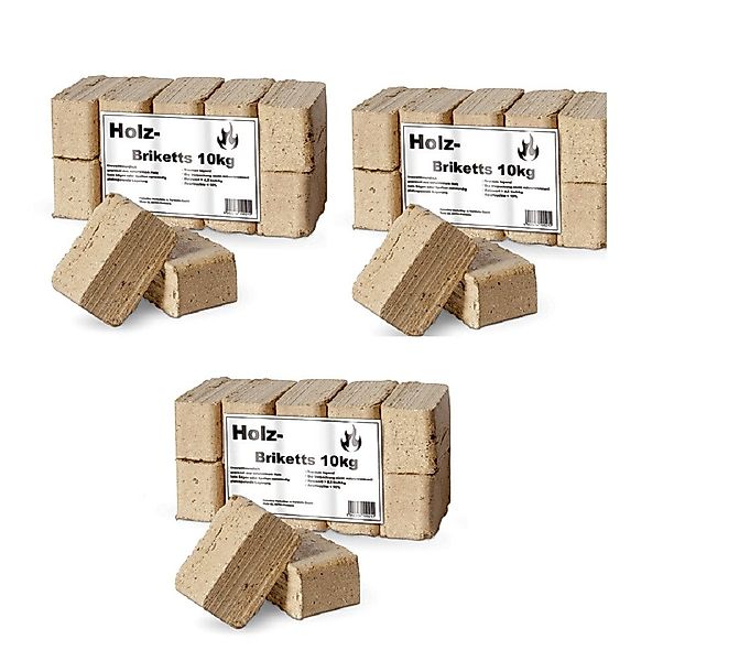 Ziegler Erdenwerk Holzbriketts Thermospan Holzbrikett 3x10kg günstig online kaufen