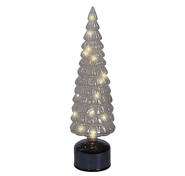Weihnachtsbaum Glas Grau LED Bewegung Dekoleuchte Timer Tischleuchte Weihna günstig online kaufen