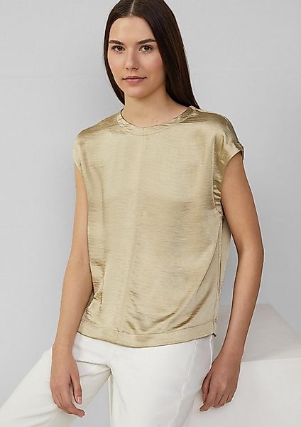 s.Oliver Blusentop Bluse Satinshirt mit überschnittenen Schultern günstig online kaufen