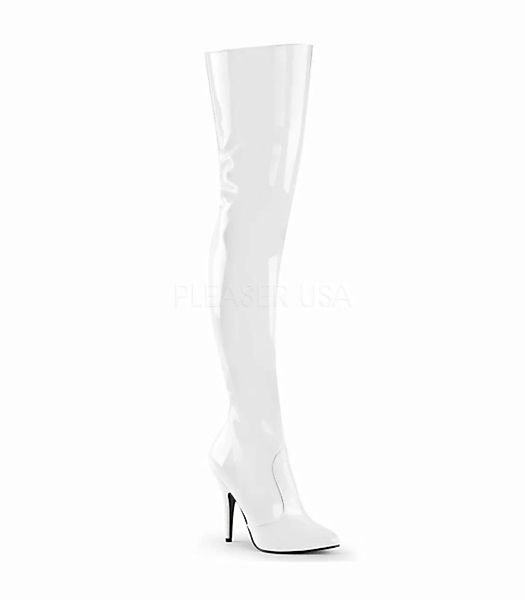 Overknee Stiefel SEDUCE-3010 - Lack Weiß (Schuhgröße: EUR 37) günstig online kaufen