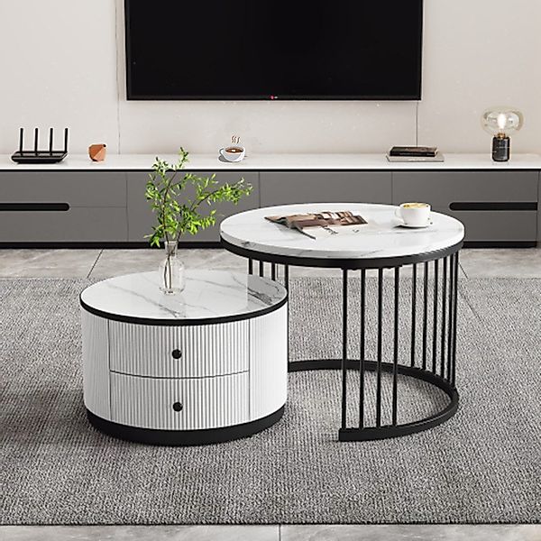 XDeer Couchtisch Elegantes 2-teiliges Couchtisch-Set in günstig online kaufen