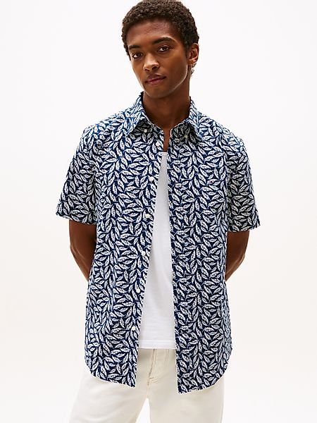 Tommy Hilfiger Kurzarmhemd "LINEN BLEND PRINT S/S RF SHIRT", modischer Prin günstig online kaufen