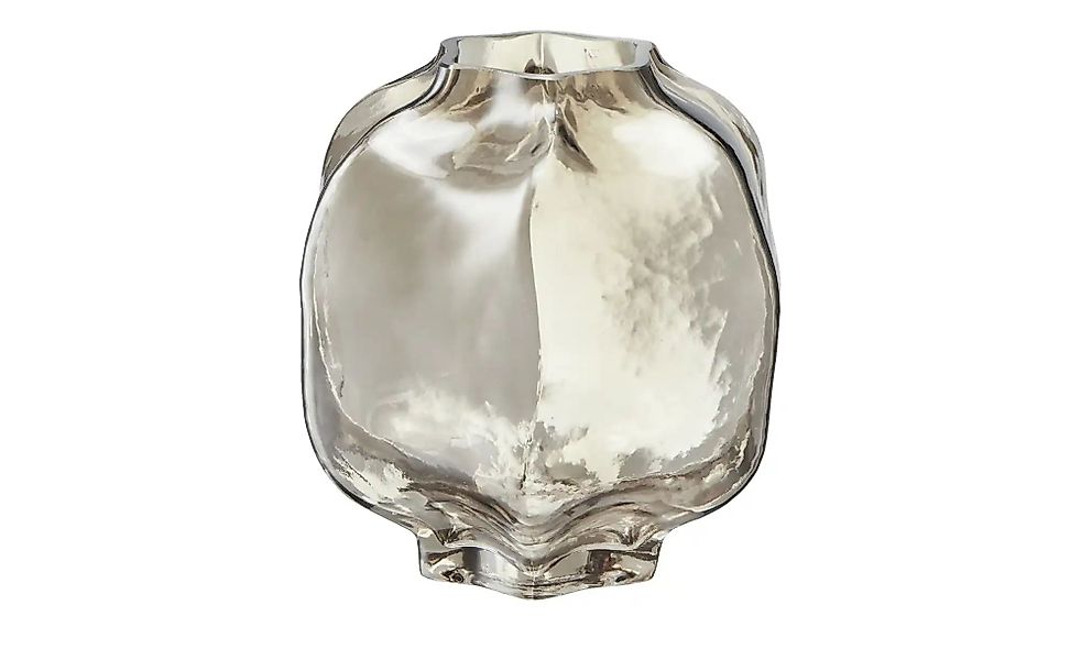 HOME STORY Vase   ¦ grau ¦ Glas ¦ Maße (cm): H: 18  Ø: 17 Accessoires > Vas günstig online kaufen