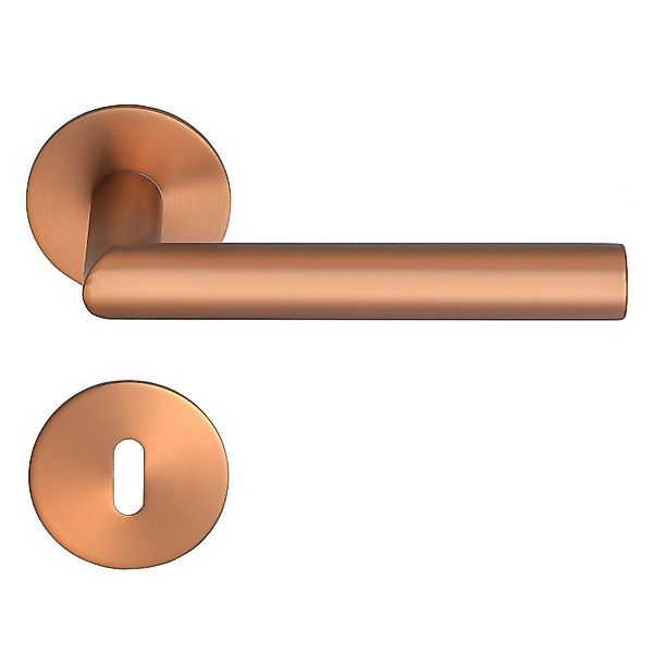 MeinTürgriff Drückergarnitur Toulouse Flachrosette Roségold Türdrücker  BB günstig online kaufen