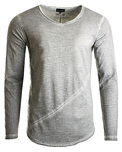 Früchtl Longsleeve mit tiefem V-Ausschnitt günstig online kaufen