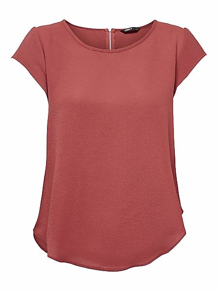 ONLY Kurzarmbluse "ONLVIC – feminines Blusenshirt in lockerer Form" regular günstig online kaufen