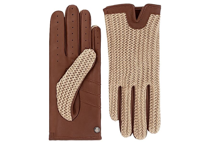 Roeckl Lederhandschuhe SANREMO Crochet Fingerhandschuhe mit Touch Funktion günstig online kaufen