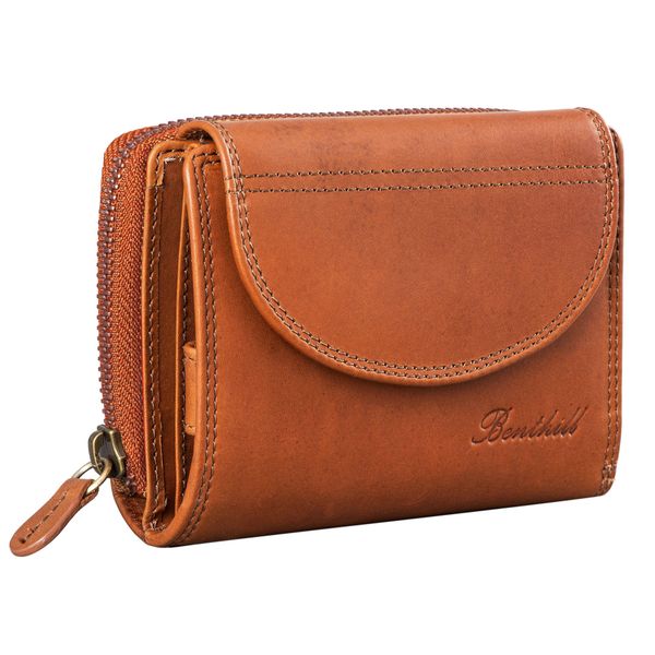 Benthill Geldbörse Damen Echtleder Kompakte Lederbörse günstig online kaufen