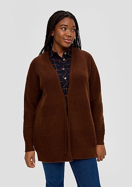 TRIANGLE Poncho Strickjacke mit Bindeband günstig online kaufen