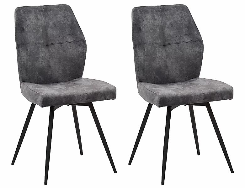 HELA Esszimmerstuhl "JANINA", (Set), 2 St., Microfaser VINTAGE, 360 drehbar günstig online kaufen