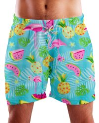 King Kameha Badeshorts Flamingo Melone Hawaii günstig online kaufen