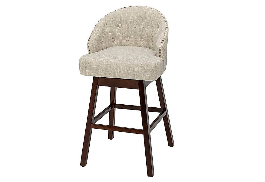 KOMFOTTEU Barhocker Bistrohocker (2er Set), 360° drehbar, mit Rückenlehne F günstig online kaufen