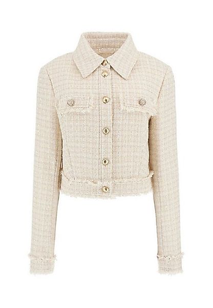 Guess Sommerjacke Damen Tweed-Jacke Cropped günstig online kaufen