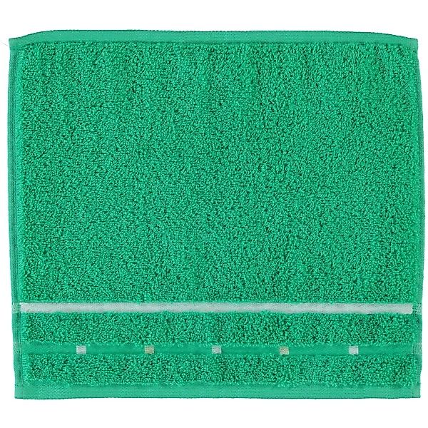 Vossen Quadrati - Farbe: emerald/weiß - 062 - Seiflappen 30x30 cm günstig online kaufen
