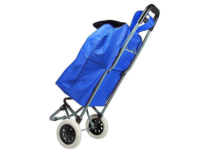 HELO24 Einkaufstrolley Trolley Einkaufswagen Handwagen Koffer Handgepäck bl günstig online kaufen