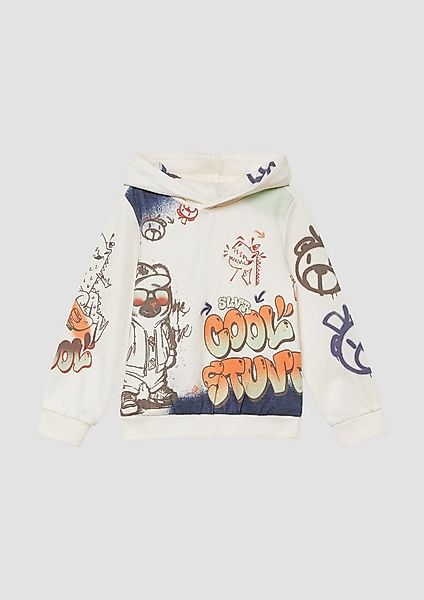 s.Oliver Sweatshirt Sweatshirt Hoodie mit All-over-Print im Graffiti-Stil günstig online kaufen