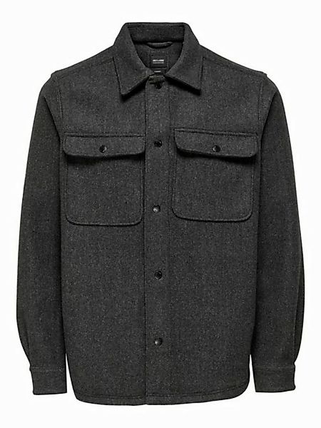 ONLY & SONS Langarmhemd ONSASH OVR WOOLEN LOOK PKT LS SHIRT NOOS günstig online kaufen