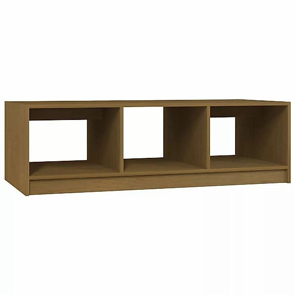 vidaXL Couchtisch Honigbraun 110x50x34 cm Massivholz Kiefer günstig online kaufen