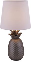 Näve Tischleuchte Keramik Ananas Matt Silber 45 cm günstig online kaufen