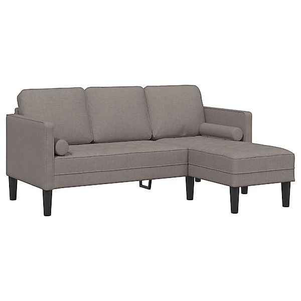vidaXL Sofa Sofa 3-Sitzer L-Form Taupe günstig online kaufen
