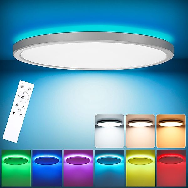 Oraymin Deckenleuchten 24W Deckenlampe RGB Farbwechsel günstig online kaufen