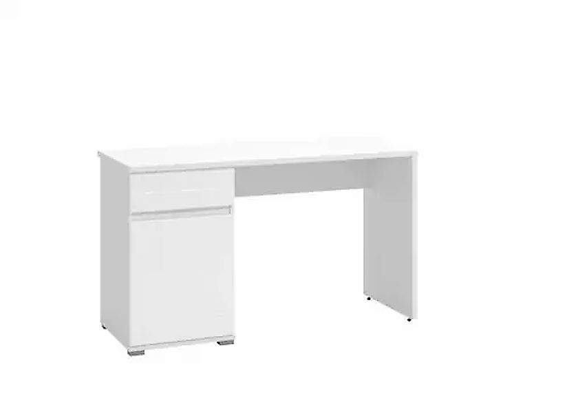 INOSIGN Schreibtisch »Elan«, Breite 130 cm, Front in Rillenoptik, grifflos, günstig online kaufen