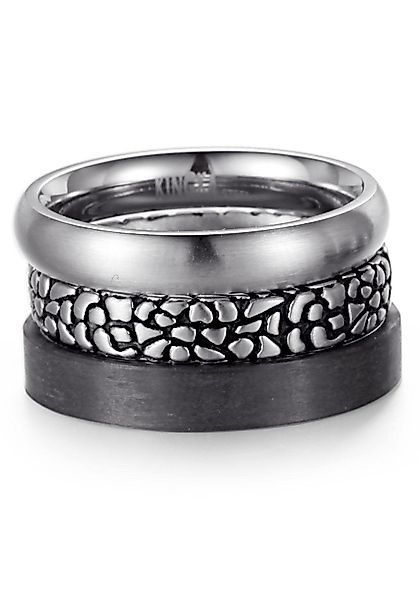 Kingka Ring-Set STR6224BK (Set, 3-tlg) günstig online kaufen