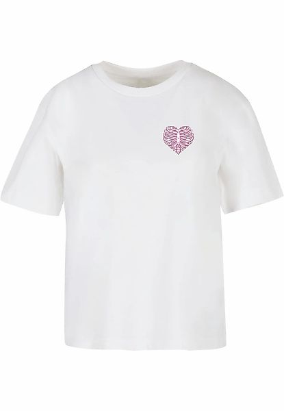 Miss Tee T-Shirt "Miss Tee Damen Heart Cage Rose Tee" 1 Stk. tlg. günstig online kaufen