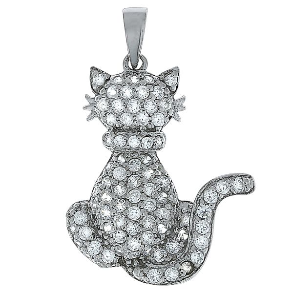 Vivance Kettenanhänger 925 Sterling Silber Katze günstig online kaufen