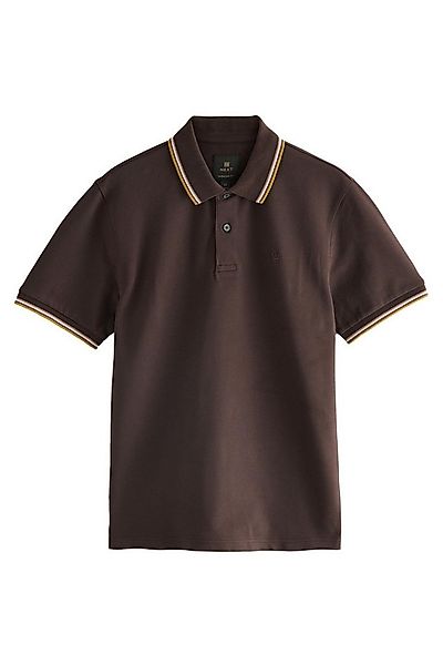Next Poloshirt Kurzärmeliges Poloshirt mit Randstreifen (1-tlg) günstig online kaufen