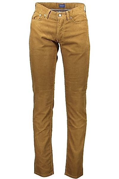 Gant 5-Pocket-Hose Elegante Herrenjeans in Braun mit 5 Taschen und Reißvers günstig online kaufen