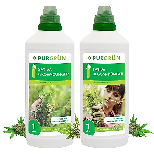 Purgrün Pflanzendünger Purgrün Sativa Dünger Set, günstig online kaufen