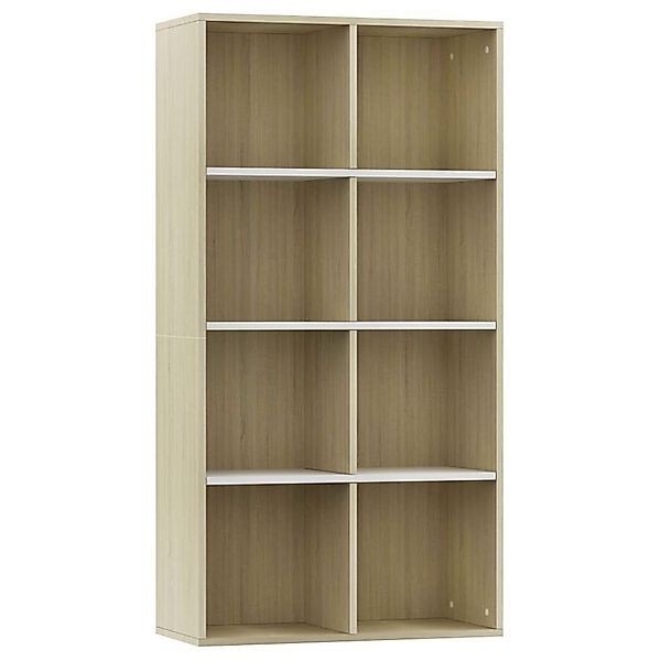 vidaXL Bücherregal Standregal Bücherregal Regalschrank Sideboard Weiß Sonom günstig online kaufen