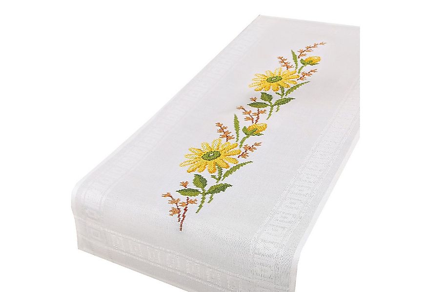 Delindo Lifestyle Kreativset Handarbeits-Tischläufer - Sticken im Kreuzstic günstig online kaufen