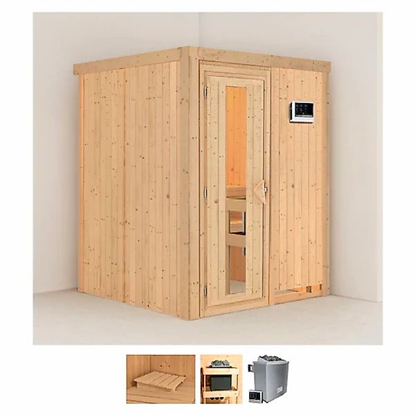 Karibu Sauna »Norin«, 9 KW-Ofen mit externer Steuerung günstig online kaufen