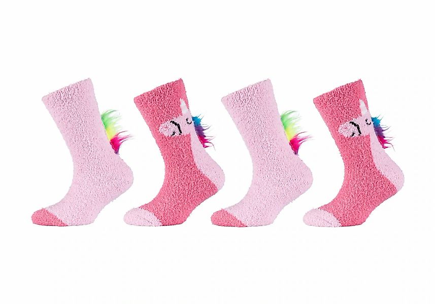 Camano Socken "COSY FANCY APPLICATION SOCKS" 4 Paar tlg. mit elastischem Bu günstig online kaufen