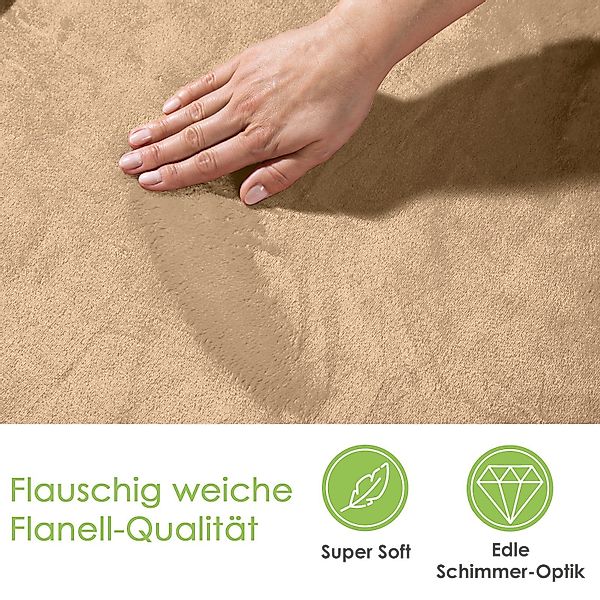 Wohndecke Premium Super Soft Flanell Kuscheldecke günstig online kaufen