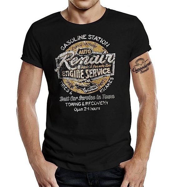 GASOLINE BANDIT® T-Shirt im Biker Racer Design: Auto Repair Station günstig online kaufen