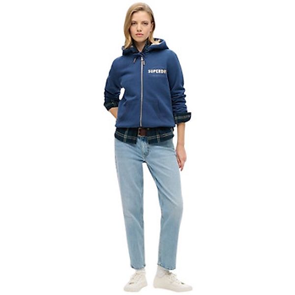 Superdry  Pullover Sweatshirt à capuche zippé à logo métallisé femme  Luxe günstig online kaufen