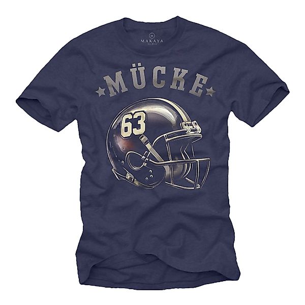 MAKAYA Print-Shirt American Football Helm Mücke günstig online kaufen