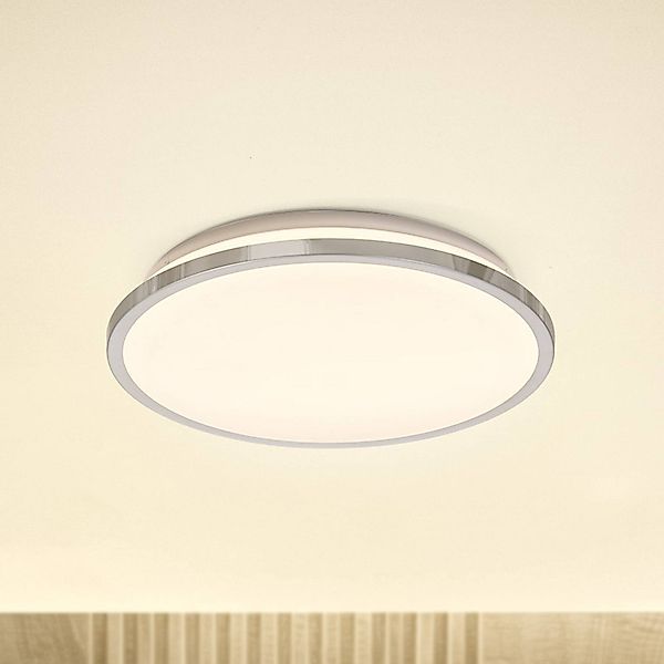 OSRAM LED-Deckenleuchte BATHROOM, chrom, Ø 30 cm, IP44, CCT günstig online kaufen