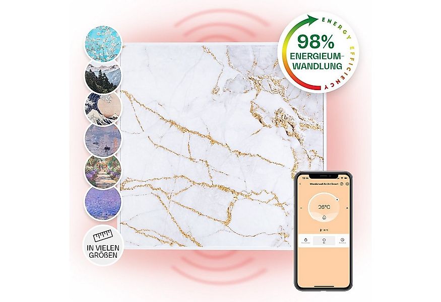 Klarstein Heizkörper Wonderwall Air Art Smart, elektrische Infrarot Wandhei günstig online kaufen