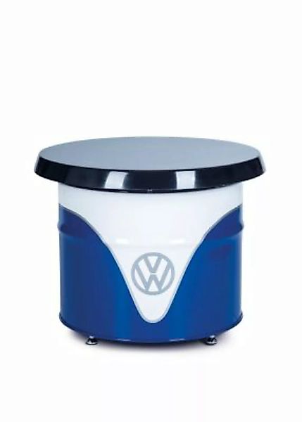 VW Collection by BRISA VW T1 Bus Ölfass-Tisch blau günstig online kaufen