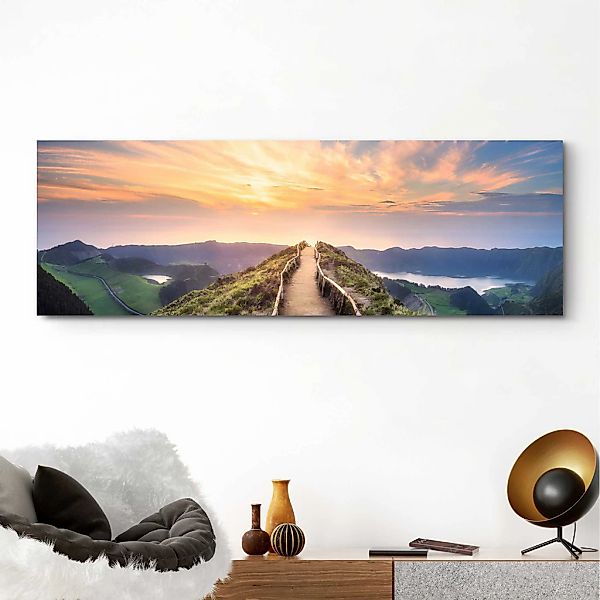 Reinders Wandbild "Wandbild Morgenröte Berge - Sonnenaufgang - Natur" Lands günstig online kaufen