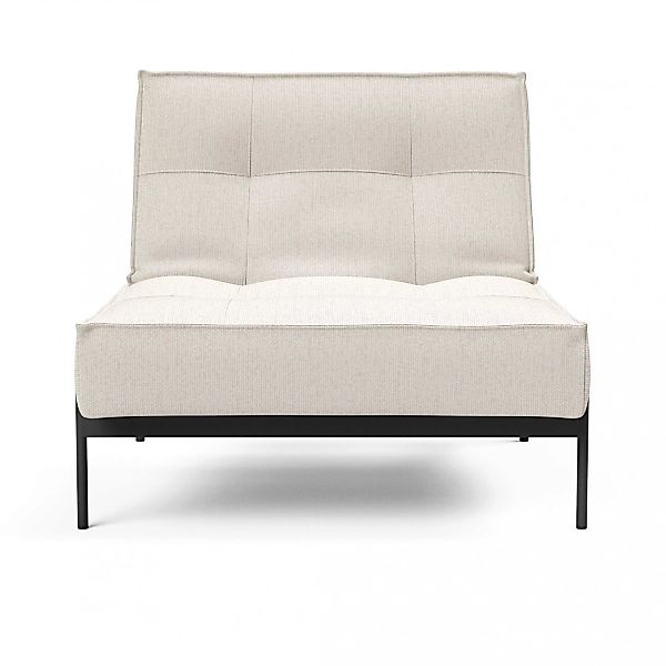 Innovation - Splitback Lauge Sessel - off-white/Stoff 531 Bouclé Off White/ günstig online kaufen