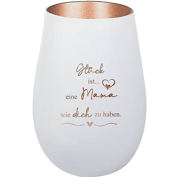 Der Porzellan-Laden Windlicht Personalisiertes Windlicht: 'Glück günstig online kaufen