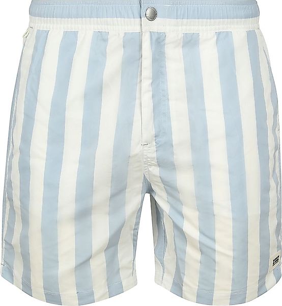 Scotch & Soda Badeshorts Streifen Hellblau - Größe XL günstig online kaufen